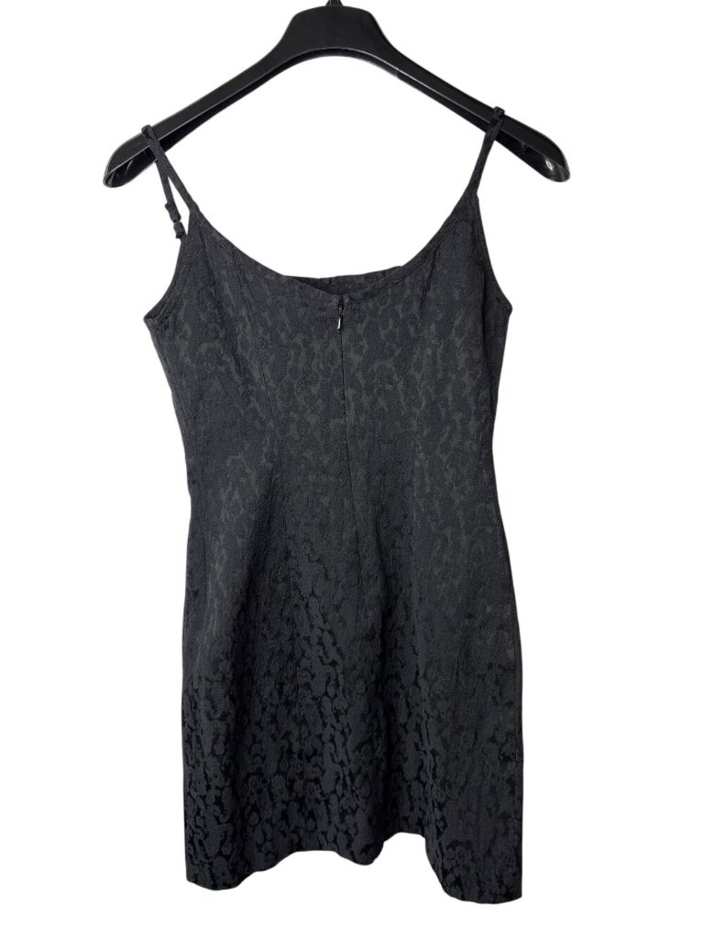 Express Mini Sheath Dress 7/8 Paisley Print Spaghetti Straps Vintage 90s Y2K - Picture 4 of 7